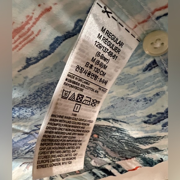 NWT Gap Kids Hawaiian Shirt - Picture 3 of 3